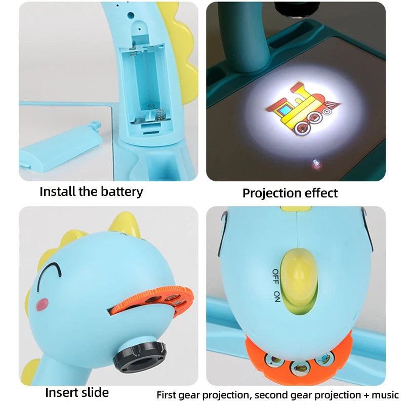 Led projector drawing table